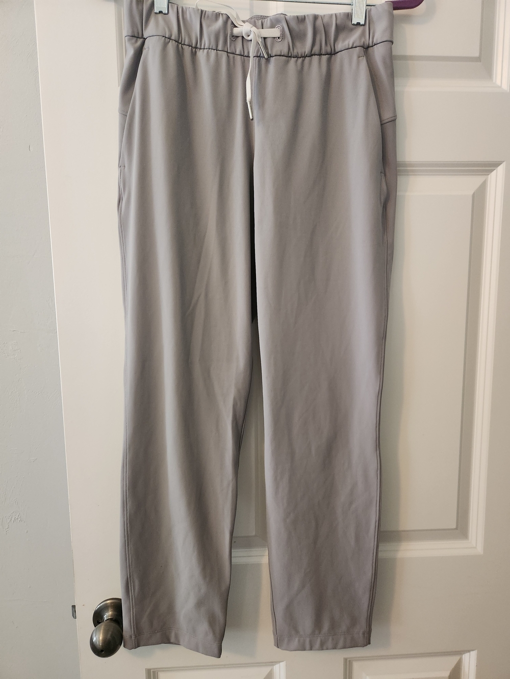 lululemon athletica Light Gray Drawstring Track Joggers
